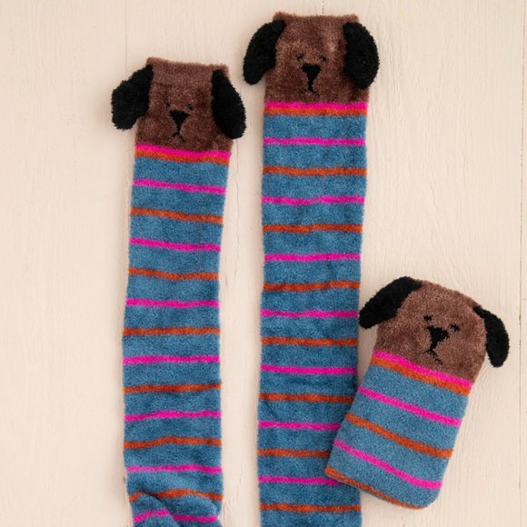 ⭐️HOST PICK⭐️ Plush Over-the-knee Furry Puppy Socks-NWT - Picture 9 of 15